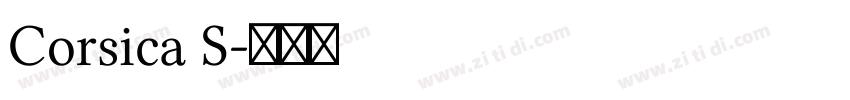 Corsica S字体转换